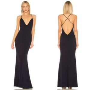 Katie May Navy Blue Floor Length Dress
